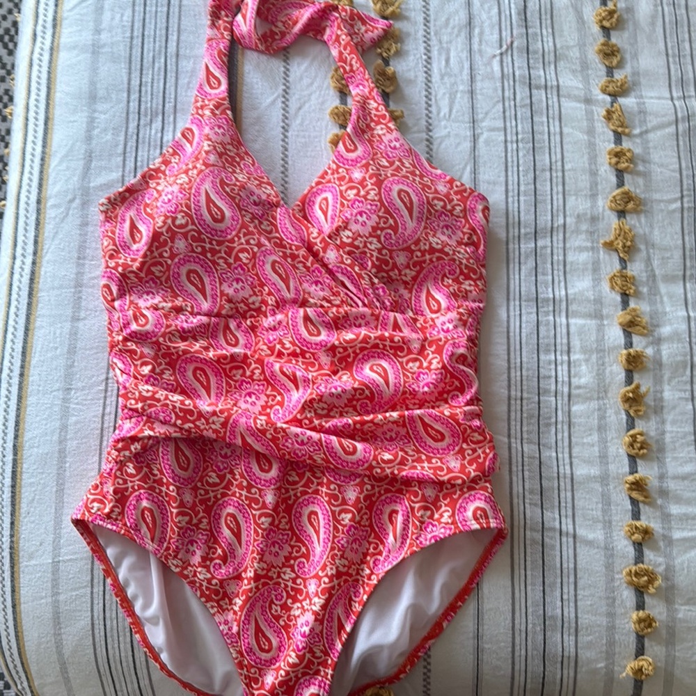 Pink Paisley One-Piece Swimsuit